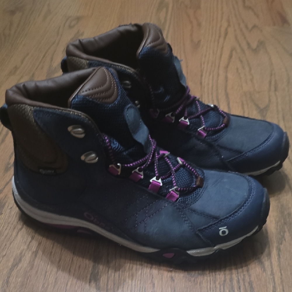 Women's Oboz Sapphire Size 8 - Blue and Brown